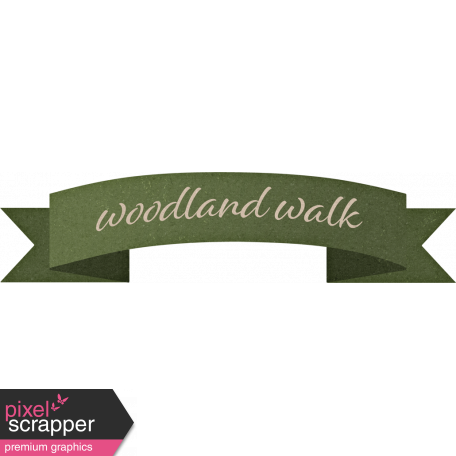 Rustic Wedding Woodland Walk Green Banner