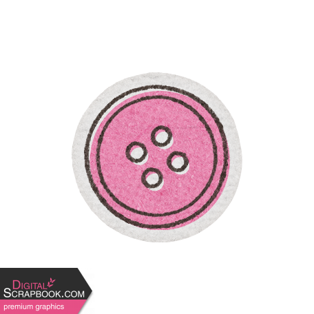 Sweet Autumn Pink Button Sticker