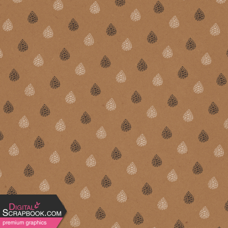 Sweet Autumn Pinecones Paper