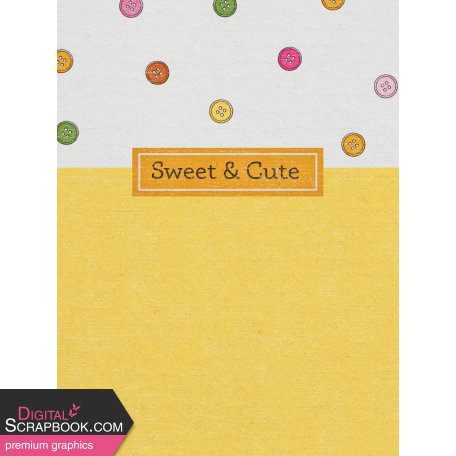 Sweet Autumn Button Journal Card 3x4