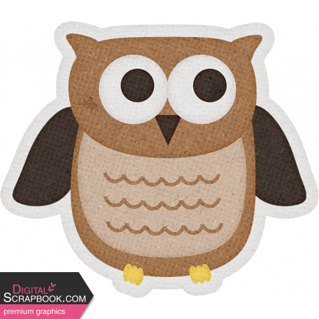 Sweet Autumn Mini Element Sticker Owl