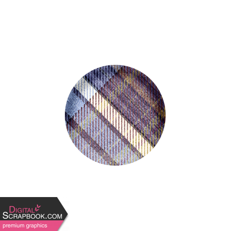 Chicory Lane Element Button Purple Plaid