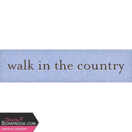 Chicory Lane Element Word Art Snippet Walk