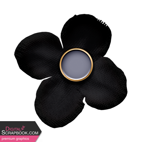 Life In Progress Element Black Flower