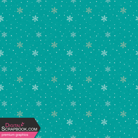 Baking Days Paper Teal Snowflakes