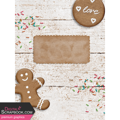 Baking Days Journal Card Cookies 3x4