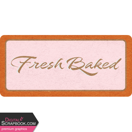 Baking Days Mini Label Fresh Baked