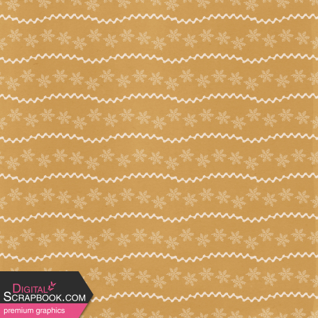 Winter Cozy Mustard Ric Rac Paper