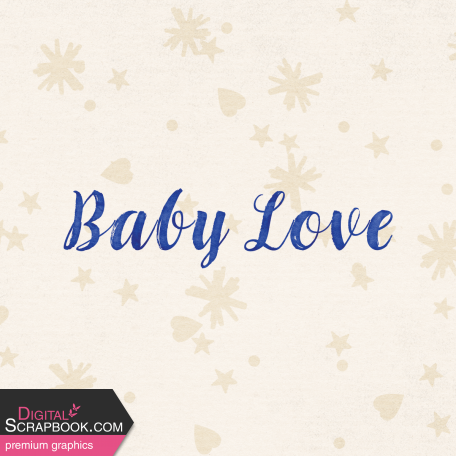 Woolen Mill Baby Add-on Baby Love 4x4 Journal Card