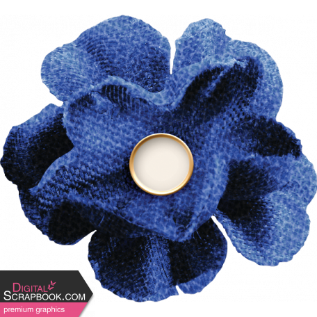 Woolen Mill Blue Flower 2