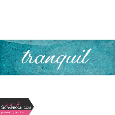 Winters Repose Element Word Art Tranquil