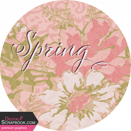 A Spring To Behold Element Round Sticker Spring Alt