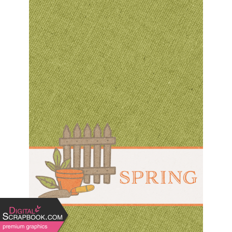 Homestead Life: Spring Journal Card Spring 3x4