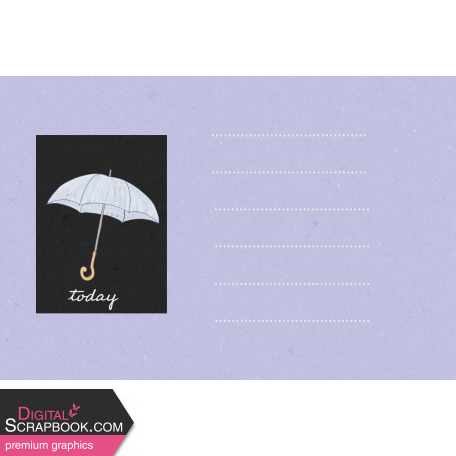Rainy Days Today 4x6 Journal Card