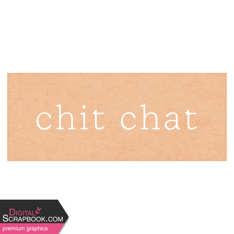 Small Town Life Chit Chat Word Art