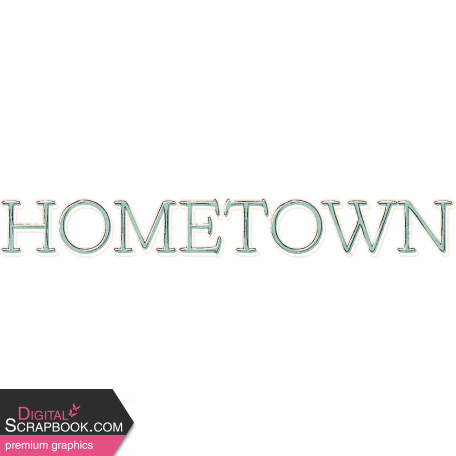 Small Town Life Hometown Word Art