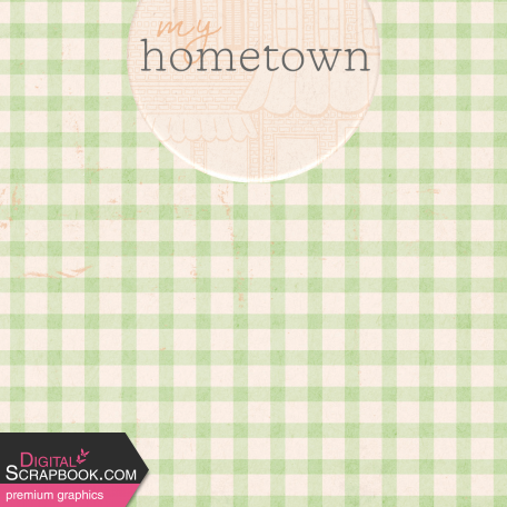 Small Town Life Journal Card hometown 4x4