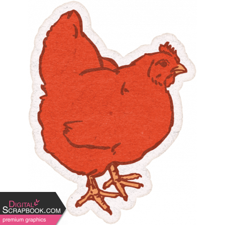 Green Acres Element Hen Sticker