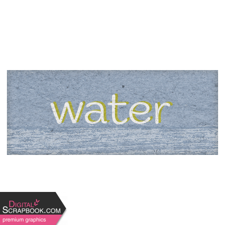 Green Acres Water Word Art