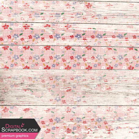 Summer Medley Pink Faded Wood Paper