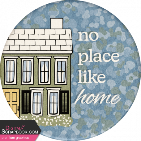 Staycation Home Round Sticker