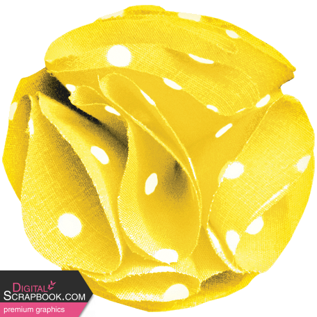 Homestead Life:  Summer Yellow Polka Dots Flower