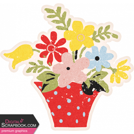 Homestead Life:  Summer Flower Pot Sticker