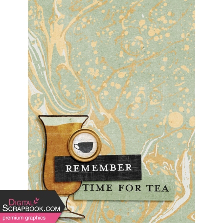 Summer Tea Journal Card Remember 3x4