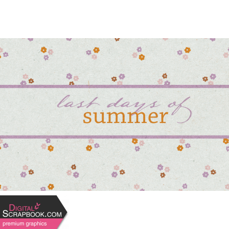 Plum Hill Journal Card Summer 4x6