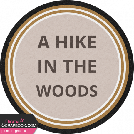 Off The Beaten Path Hike Woods Word Label