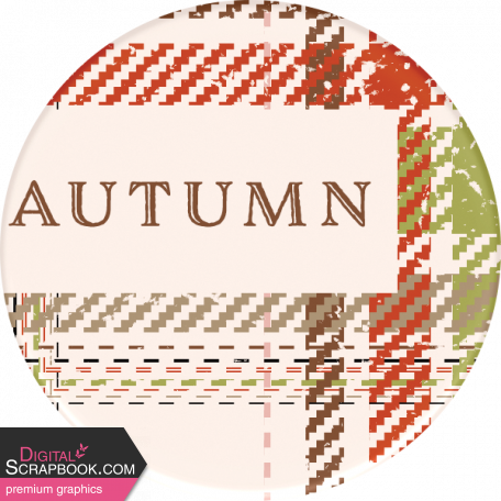 Homestead Life:  Autumn - Autumn Round Sticker Print