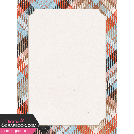 Homestead Life: Autumn Plaid Journal Card 3x4