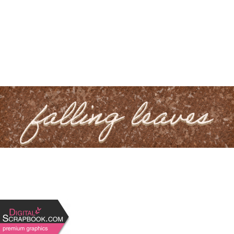 Homestead Life:  Autumn Falling Leaves Word Art Snippet
