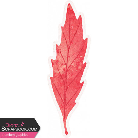 Cranberry Red Leaf 1 Sticker