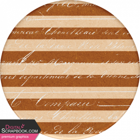 River Fog Striped Round Sticker