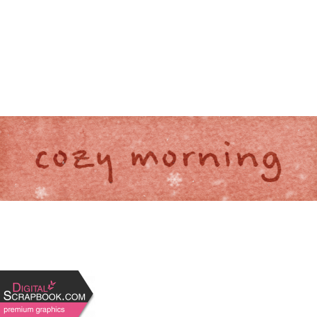 Cozy Mornings Word Art Cozy Morning 2