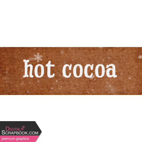 Cozy Mornings Word Art Hot Cocoa