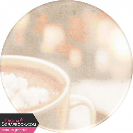 Cozy Morning Extras Cup Round Sticker