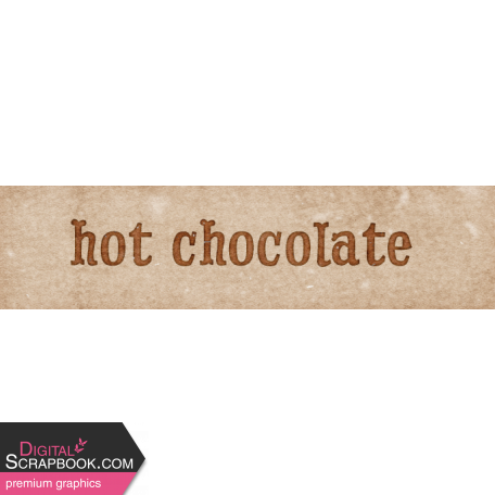 Cozy Mornings Hot Chocolate Word Art