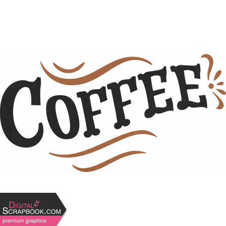 Cozy Mornings Coffee Word Art