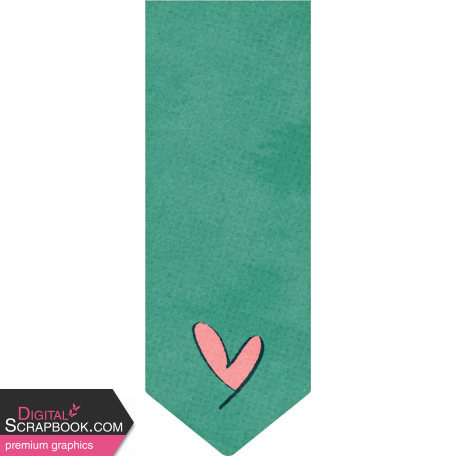Flurries Teal Banner Label