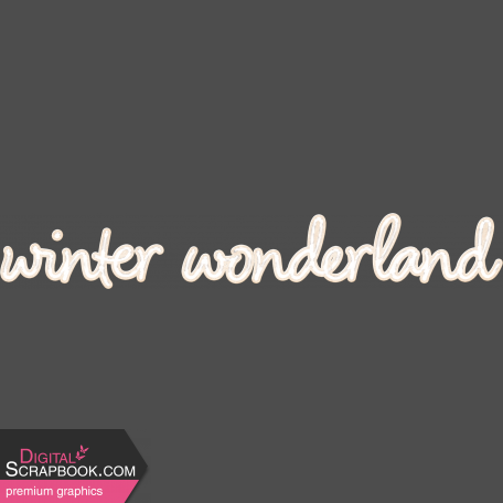 Flurries Mini Word Art Winter Wonderland