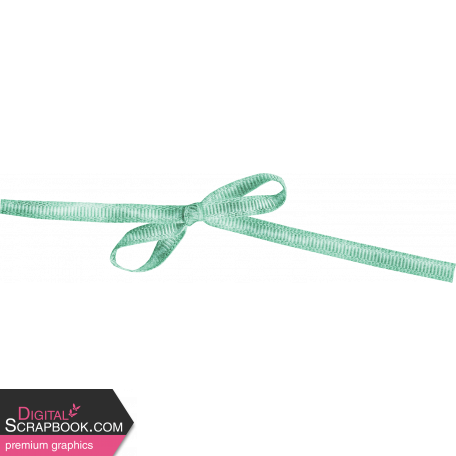 Orange Blossom Mint Green Bow