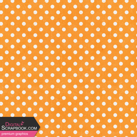 Orange Blossom Polka Dots Paper 2