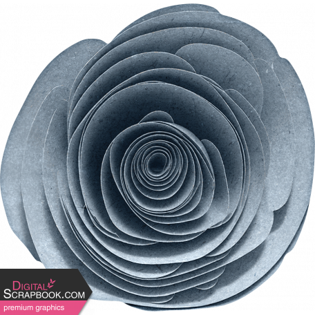Coffee And Donuts Element Blue Flower