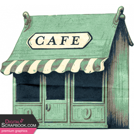 Coffee And Donuts Element Vintage Cafe Sticker
