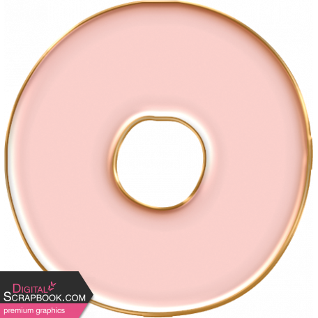 Coffee And Donuts Extra Enamel Pink Donut