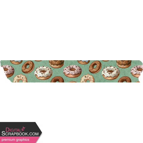 Coffee And Donuts Extra Washi Tape Donuts
