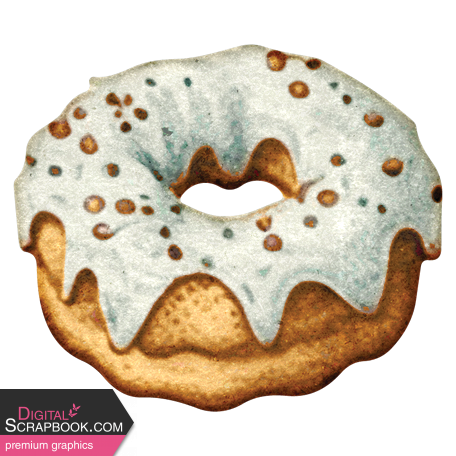 Coffee And Donuts Mini Vintage Donut Sticker 03