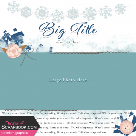 Grab Bag No. 1 Decidedly December Layout Template